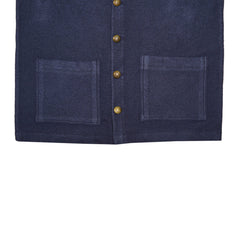Men's Premium Navy Knitted Button-Down Cardigan