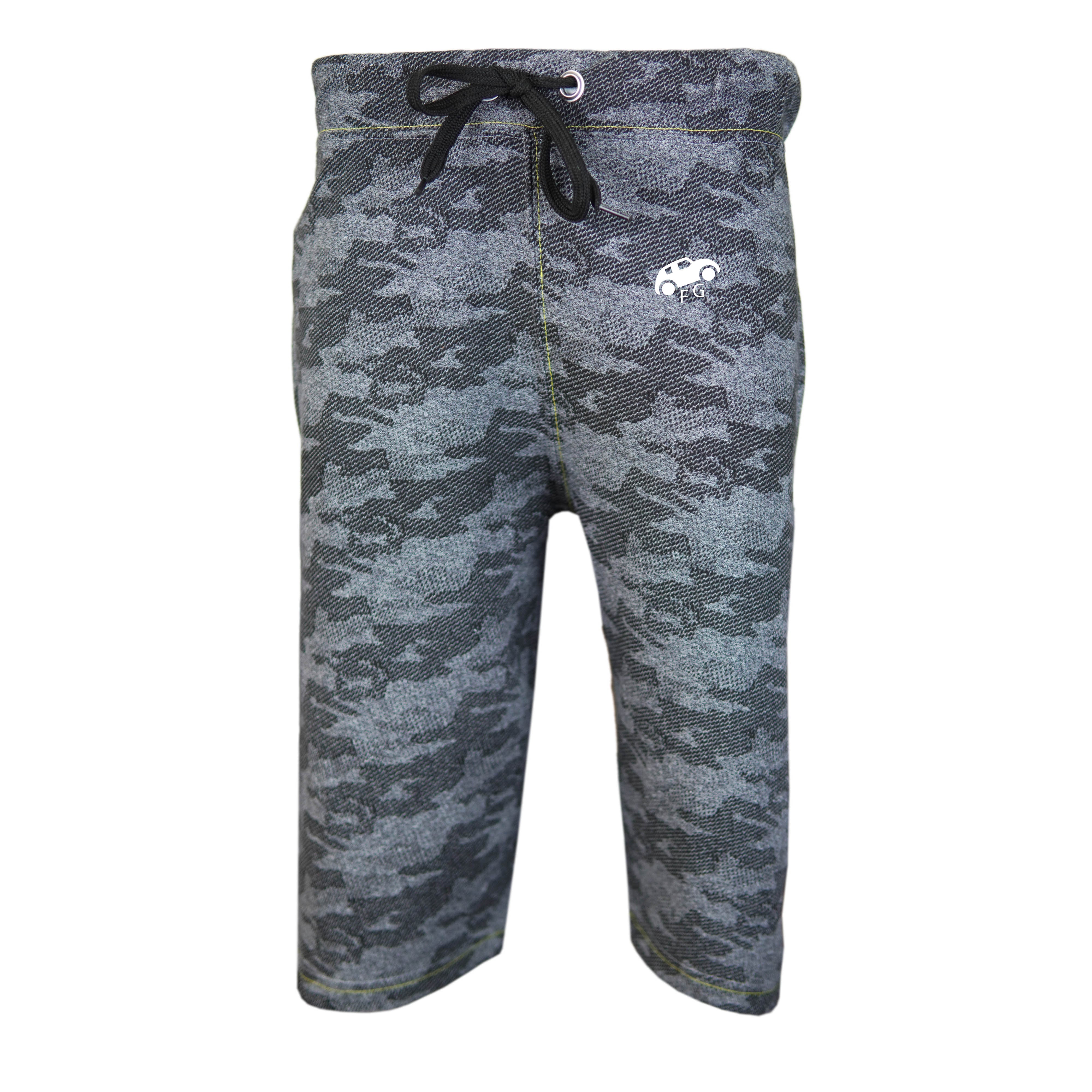 Charcoal Camuflage Short - Foxy Garments