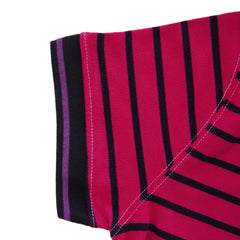 Black Lining hot Pink wased Polo Shirt