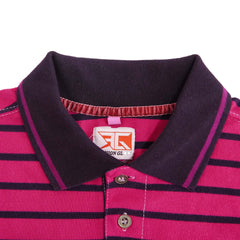 Black Lining hot Pink wased Polo Shirt