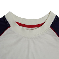 Side Panal Mesh Fabric Against Sweating Raglan T Shirt - Foxy Garments