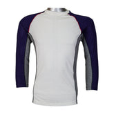 Side Panal Mesh Fabric Against Sweating Long Sleeve Raglan T Shirt - Foxy Garments
