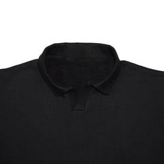 Long Sleeve Placket Polo Shirt with Short Tracksuit