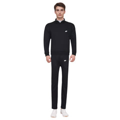 Long Sleeve Placket Polo Shirt with Trouser Tracksuit