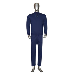 Quarter Zip Long Sleeve Sweatshirt with Trouser Tracksuit