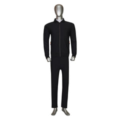 4-Way Stretched Full Zip Long Sleeve Polo Shirt With Trouser Tracksuit