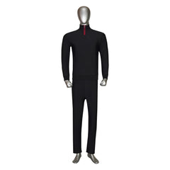 4-Way Stretched Quarter Zip Long Sleeve Sweatshirt with Trouser