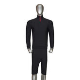 4-Way Stretched Quarter Zip Long Sleeve Sweatshirt with Shorts