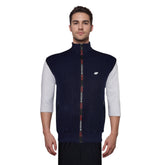 Men’s Full-Zip Sleeveless Rib Sweatshirt