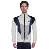 Full Zip Long Sleeve Multi Panal Sweatshirt