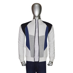 Full Zip Long Sleeve Multi Panal Sweatshirt
