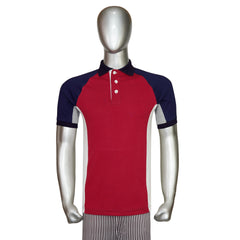 S/J Side Panal Raglan Polo Shirt