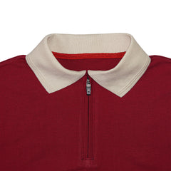Contrast Sleeve Side Panel Polo-Shirt With Trouser Tracksuit