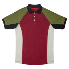 S/J Side Panal Raglan Polo Shirt