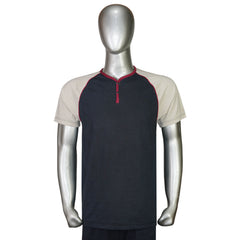 Y-Neck Raglan Short Sleeve T-Shirt