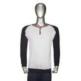 Y-Neck Raglan Long Sleeve Thermal T-Shirt