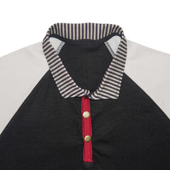Raglan contrast Full Sleeve Polo Shirt