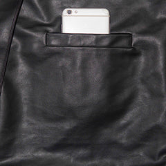 Men’s Artificial Leather Blazer Coat