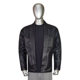 Men’s Artificial Leather Blazer Coat