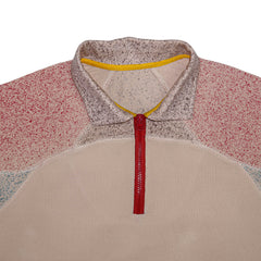 Modern Two-Tone Quarter-Zip Polo Shirt