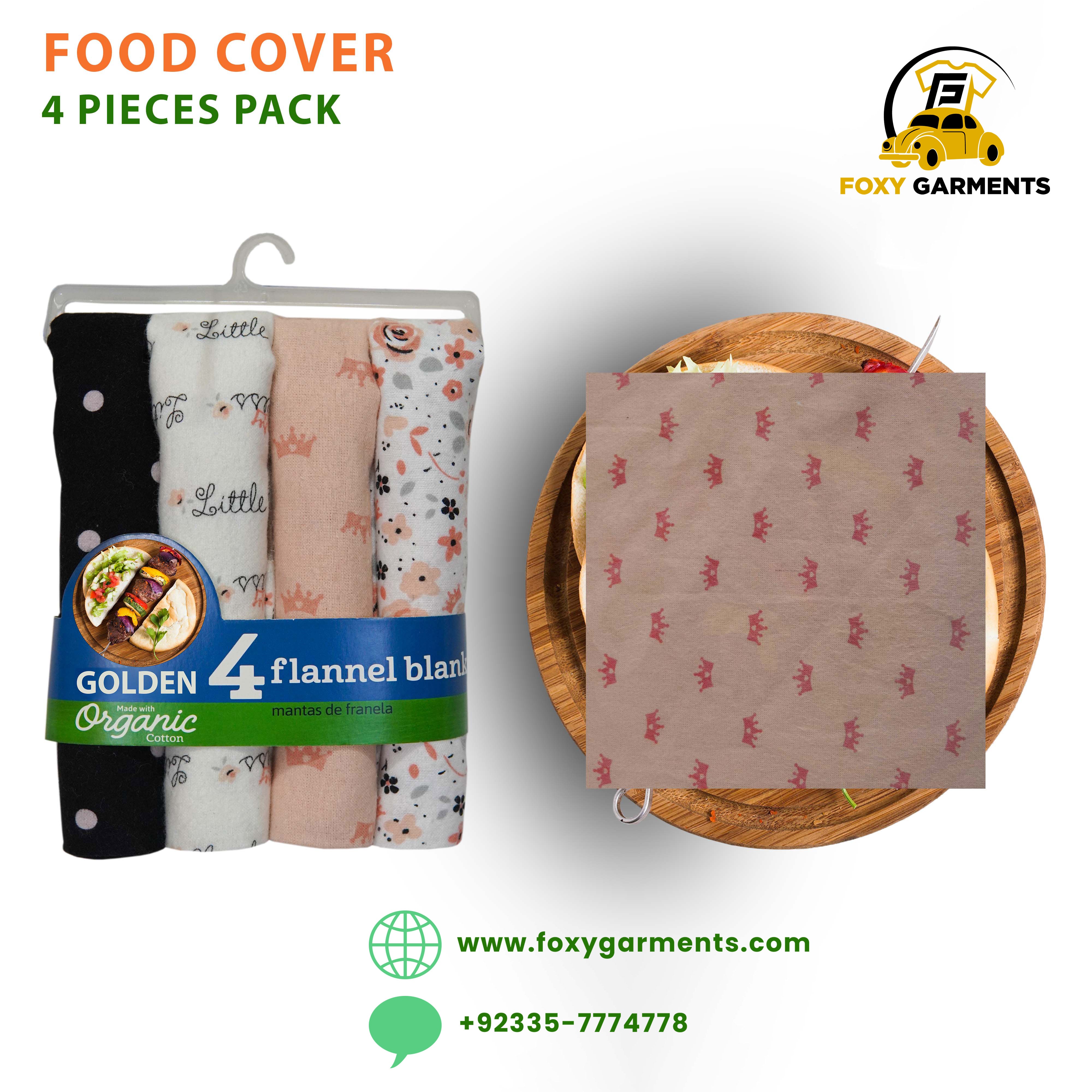 4-PIECE PACK ORGANIC FLANNEL COVER SHEET - Foxy Garments