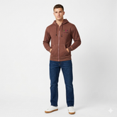 Dark Color Orlando Hoodie With Contrast Rib