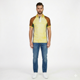 Men’s Raglan Sleeve Rib Polo Shirt