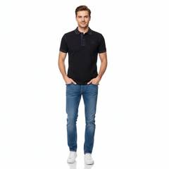 Black 02 tunic washed Polo Shirt