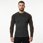 Contrast Vintage Wash Thermal Padded Sweat Shirt