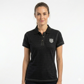 Black Self Linning 3- Tunic Polo Shirt