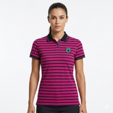 Black Lining hot Pink wased Polo Shirt