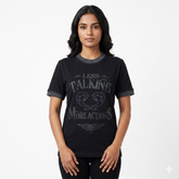 "LESS TALKING" Printed Women Tee Shirt
