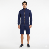 Full Zip Long Sleeve Sweatshirt with Shorts Tracksuit