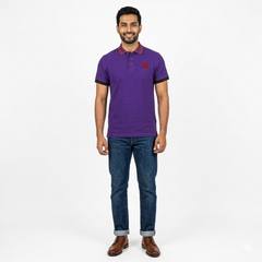 Royal Purple 03-Tunic Shaded Polo Shirt