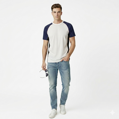 Side Panel Against Sweating Raglan T Shirt