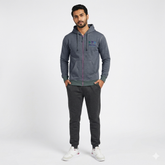 Contrast Rib Orlando Plain Hoodie