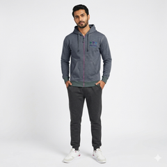 Contrast Rib Orlando Plain Hoodie