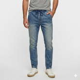 Center Shade 2-Tunic Denim Trouser