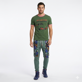 "ADVENTURE" Printed Panel Branded summer suit