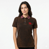 Brown 03-Tunic Shaded Polo Shirt