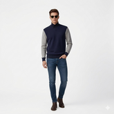 Meticulously Crafted Button-Neck Pullover Sweatshirt