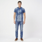Shaded Denim Suit