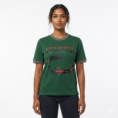 Women "ADVENTURE" Printed T Shirt
