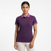03-Tunic Shaded Polo Shirt With Contrast Collar