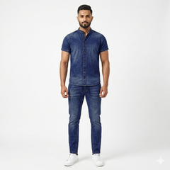 Soft washed Denim Suit