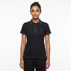 Black 02 tunic washed Polo Shirt