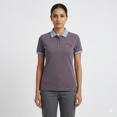 Light Purple 03-Tunic Polo Shirt