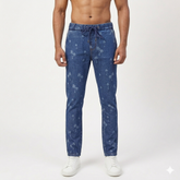 Plants Effect Denim Trouser