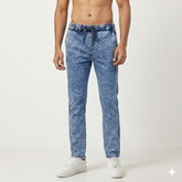 Plain 2-Tunic Denim Trouser