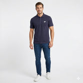Navy acid washed Polo Shirt